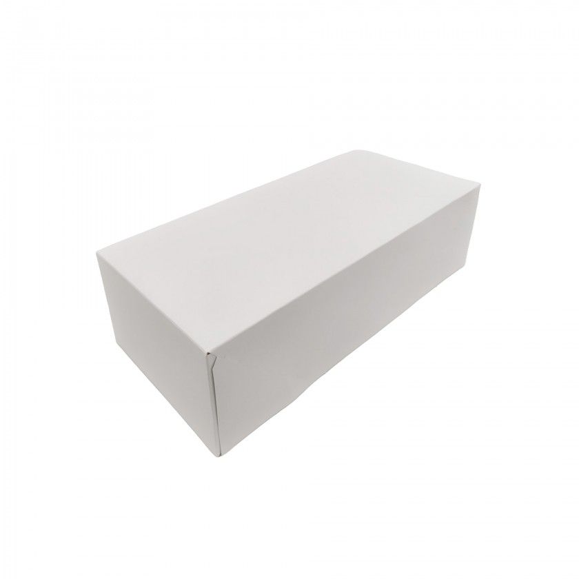 Caixa De Bolo Cartão Branco 35x16x10cm Pack 50 Caixa De Bolo Cartão Branco 35x16x10cm Pack 50