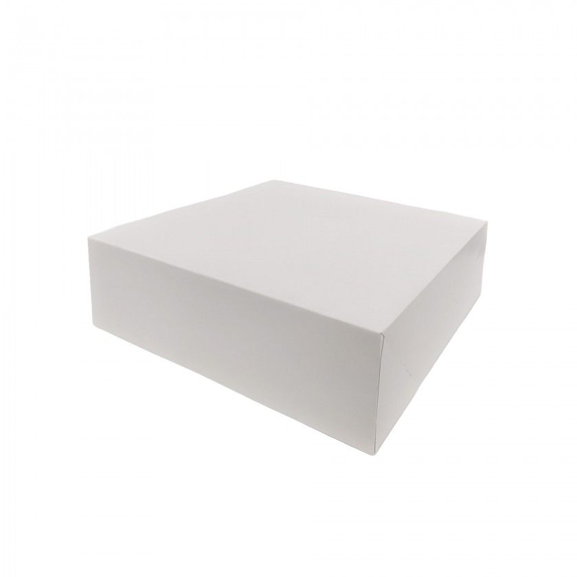Caixa De Bolo Cartão Branco 33x33x10cm Pack 50 Caixa De Bolo Cartão Branco 33x33x10cm Pack 50