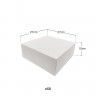Caixa De Bolo Cartão Branco 27x27x10cm Pack 50 Caixa De Bolo Cartão Branco 27x27x10cm Pack 50
