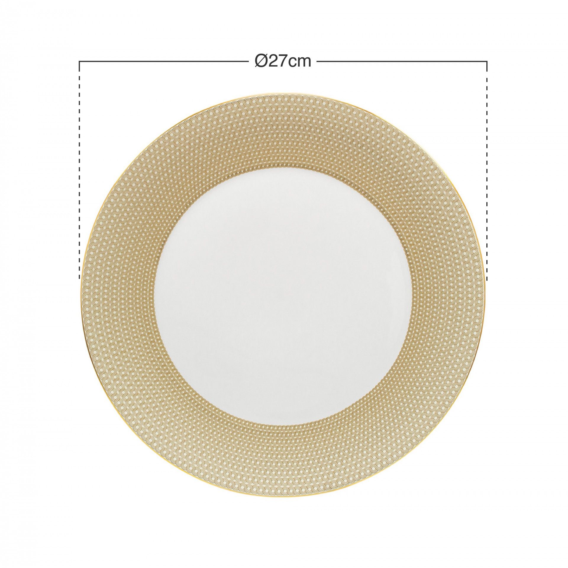 Prato Raso Simples Infinity Petala 27cm
