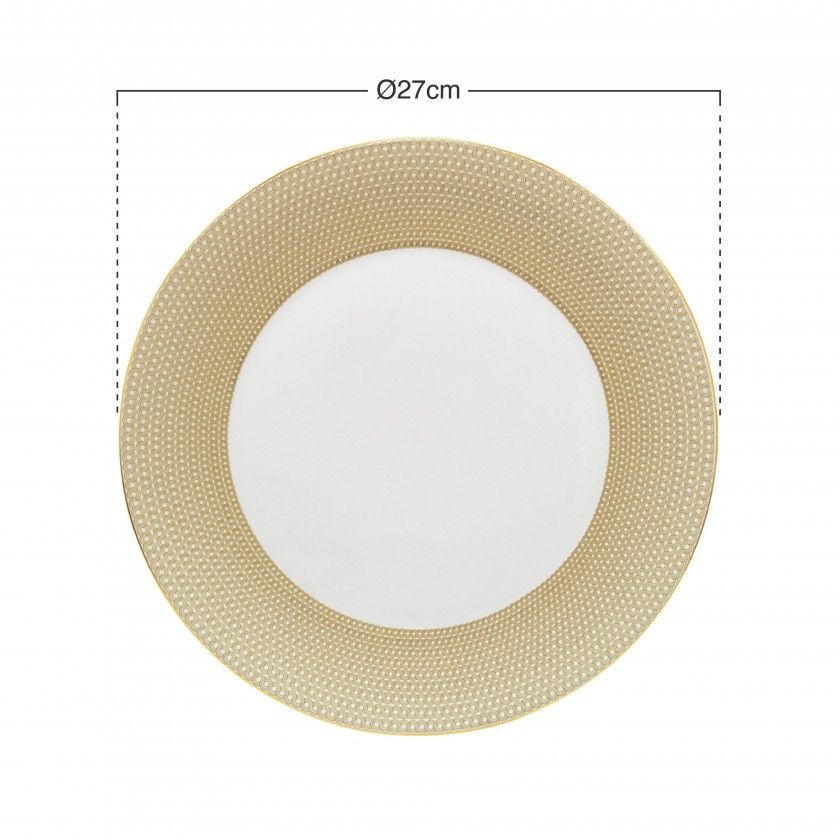 Prato Raso Simples Infinity Petala 27cm Prato Raso Simples Infinity Petala 27cm
