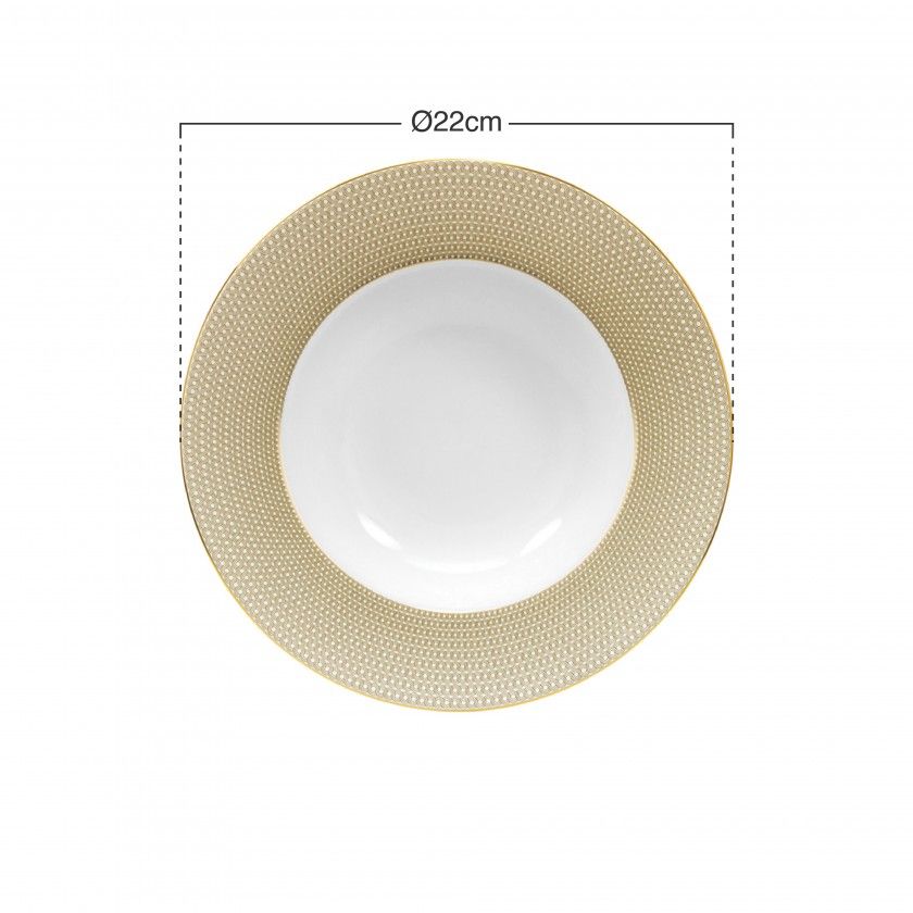 Prato Sopa Simples Infinity Petala 22cm Prato Sopa Simples Infinity Petala 22cm