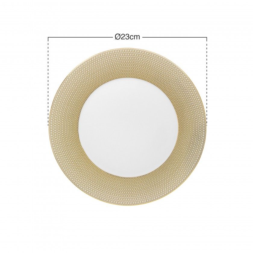 Prato Sobremesa Simples Infinity Petala 23cm Prato Sobremesa Simples Infinity Petala 23cm