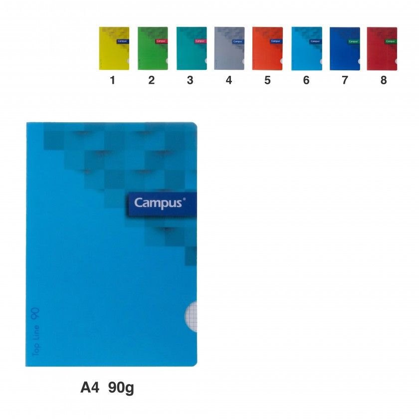 Caderno Agrafado Capa Plástica A4 48 Folhas Quadriculado 90g Caderno Agrafado Capa Plástica A4 48 Folhas Quadriculado 90g