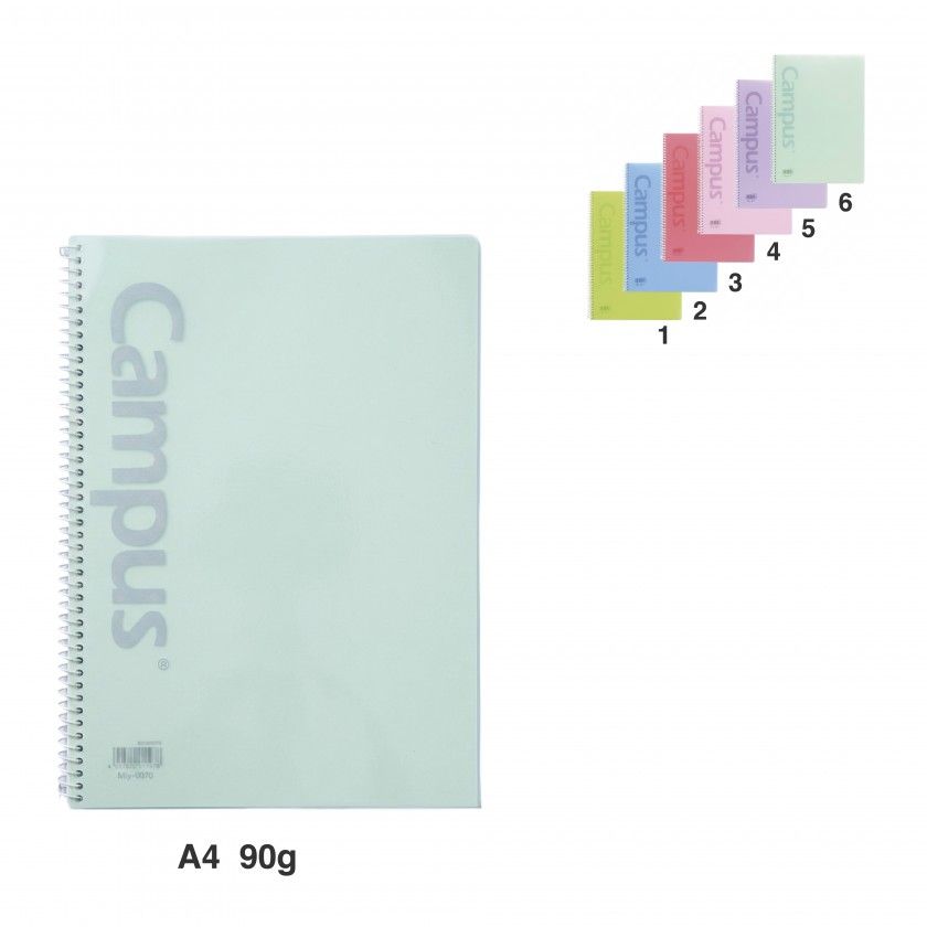 Caderno Espiral Capa Plástica A4 80 Folhas Pastel Pautado 90g Caderno Espiral Capa Plástica A4 80 Folhas Pastel Pautado 90g
