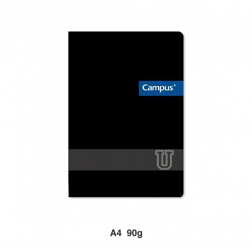 Caderno Agrafado Capa Plástica A4 48 Folhas Preto Pautado 90g Caderno Agrafado Capa Plástica A4 48 Folhas Preto Pautado 90g
