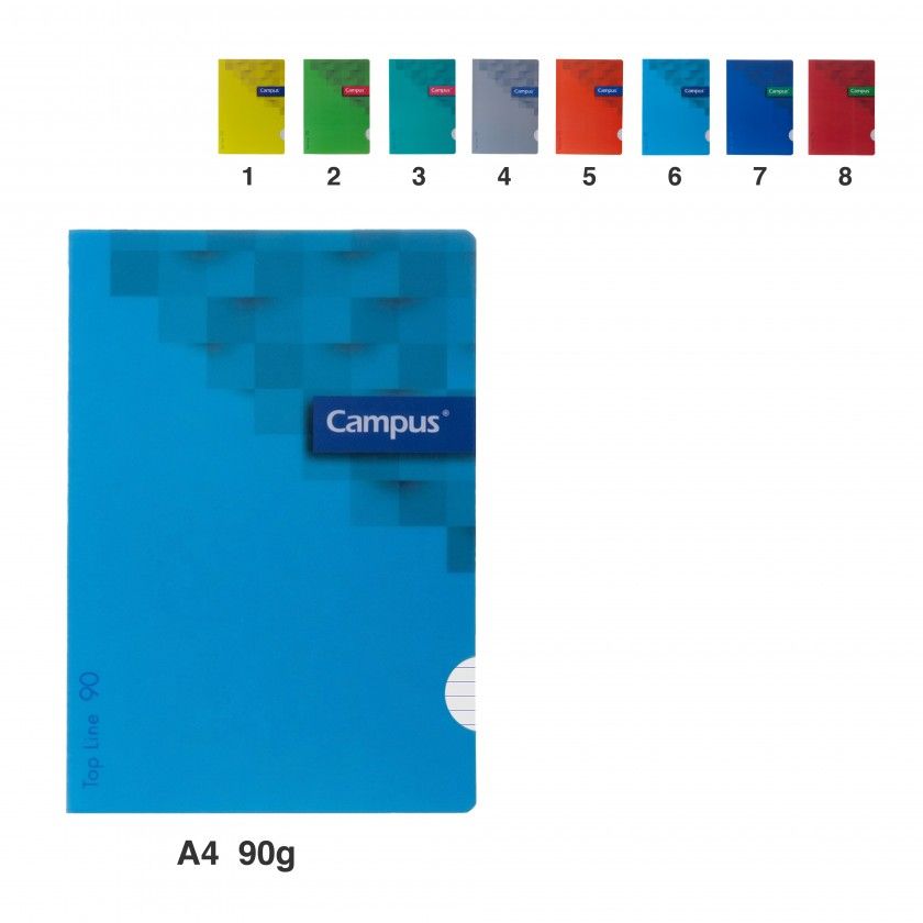 Caderno Agrafado Capa Plástica A4 48 Folhas Pautado 90g Caderno Agrafado Capa Plástica A4 48 Folhas Pautado 90g
