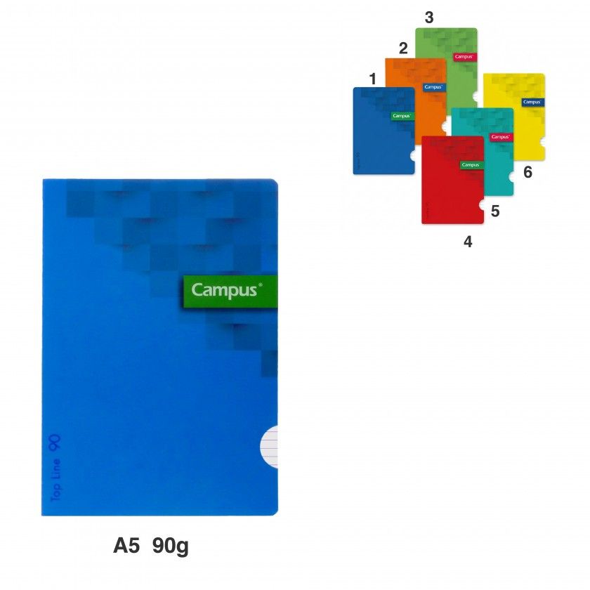 Caderno Agrafado Capa Plástica A5 48 Folhas Pautado 90g Caderno Agrafado Capa Plástica A5 48 Folhas Pautado 90g