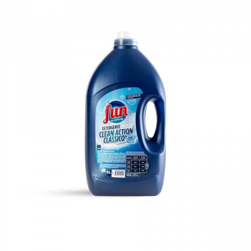 Detergente Roupa Fun Clean Action Clássico 5l Detergente Roupa Fun Clean Action Clássico 5l