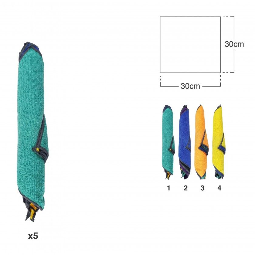 Pano Microfibra 30X30cm Pack 7 Pano Microfibra 30X30cm Pack 7
