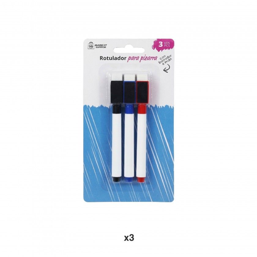 Marcador Para Quadro Branco Com Apagador E Iman 3 Uni Marcador Para Quadro Branco Com Apagador E Iman 3 Uni