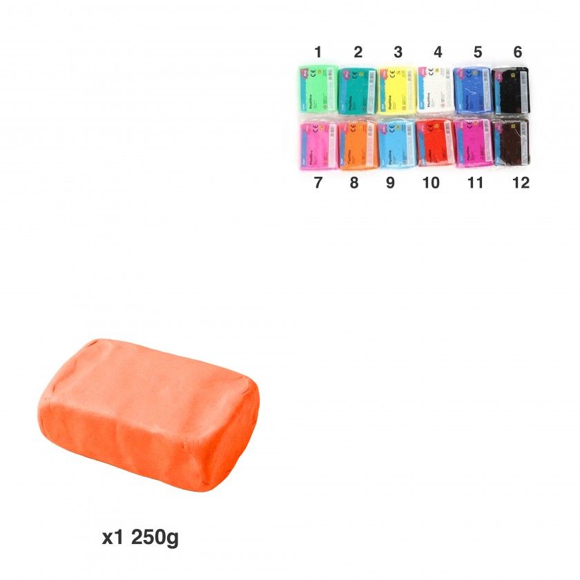 Plasticina Bloco Cores 250Gr Plasticina Bloco Cores 250Gr
