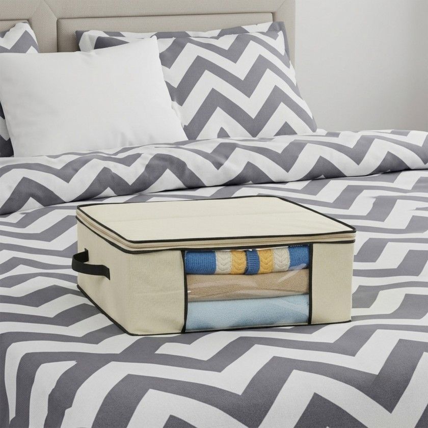 Caixa Multiusos Tecido 60X45X30cm Caixa Multiusos Tecido 60X45X30cm