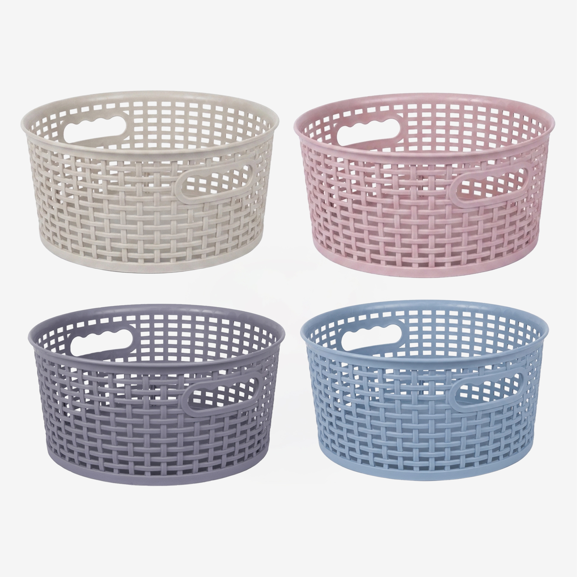 Cesta Redonda Plástico 3L 23.5X23.5X11cm