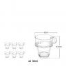Chávena Café Empilhável 90ml Pack 6 Chávena Café Empilhável 90ml Pack 6