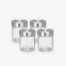 Frasco Redondo Com Tampa A�o 300ml Pack 4