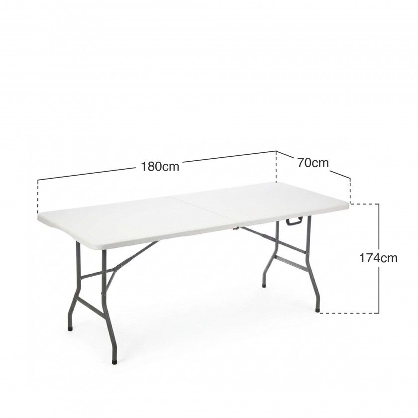 Mesa Dobrável Resina 180cm Mesa Dobrável Resina 180cm