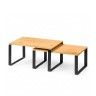 Prateleira Bambu Com Pernas 30X19.5cm Pack 2 Prateleira Bambu Com Pernas 30X19.5cm Pack 2