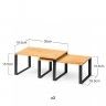 Prateleira Bambu Com Pernas 30X19.5cm Pack 2 Prateleira Bambu Com Pernas 30X19.5cm Pack 2