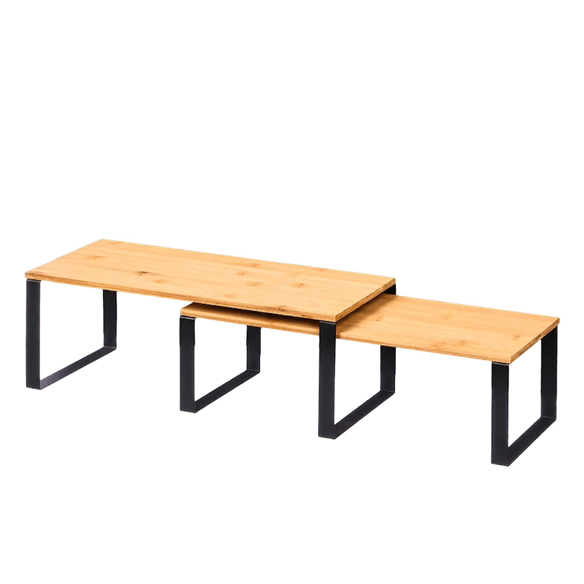 Prateleira Bambu Com Pernas 40X19cm Pack 2