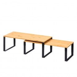 Prateleira Bambu Com Pernas 40X19cm Pack 2 Prateleira Bambu Com Pernas 40X19cm Pack 2