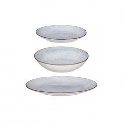 Serviço Porcelana Vessia Cinza 12 Peças Serviço Porcelana Vessia Cinza 12 Peças