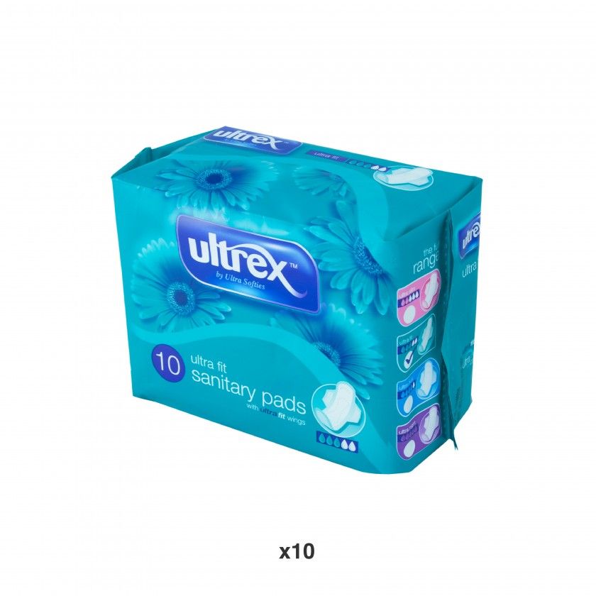 Pensos Higiênicos Ultrex Ultra Fit Pack 10 Pensos Higiênicos Ultrex Ultra Fit Pack 10