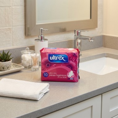 Pensos Higiênicos Ultrex Ultra Slim Pack 10