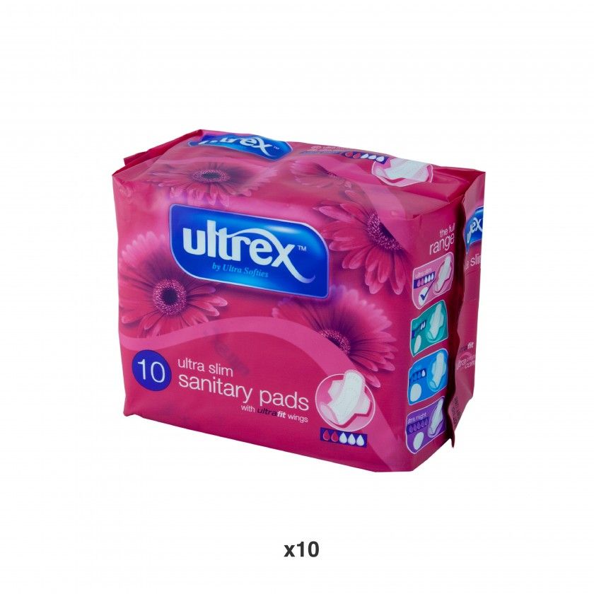 Pensos Higiênicos Ultrex Ultra Slim Pack 10 Pensos Higiênicos Ultrex Ultra Slim Pack 10