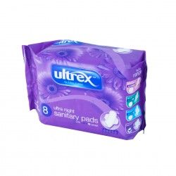 Pensos Higiênicos Ultrex Ultra Night Pack 8 Pensos Higiênicos Ultrex Ultra Night Pack 8