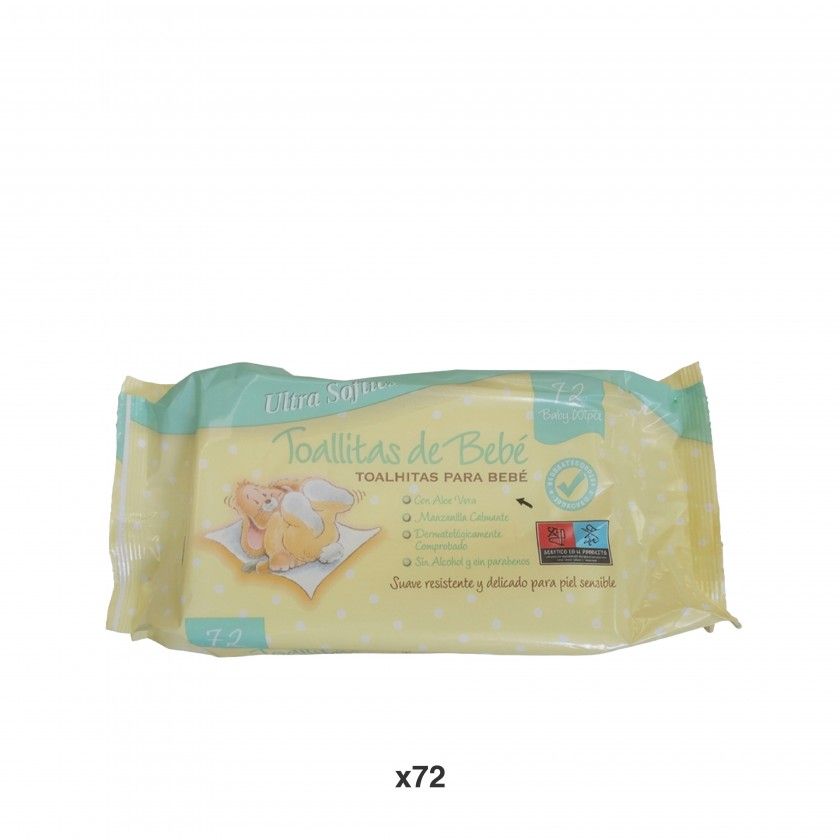Toalhitas Bébe Uktrasofties Pack 72 Toalhitas Bébe Uktrasofties Pack 72