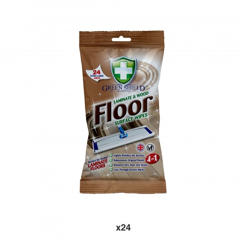 Toalhitas Wood / Floor Greenshield Pack 24 Toalhitas Wood / Floor Greenshield Pack 24