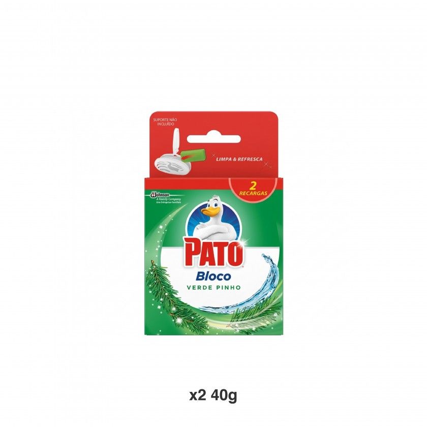 Recarga Bloco Verde Pato Pinho 2X40g