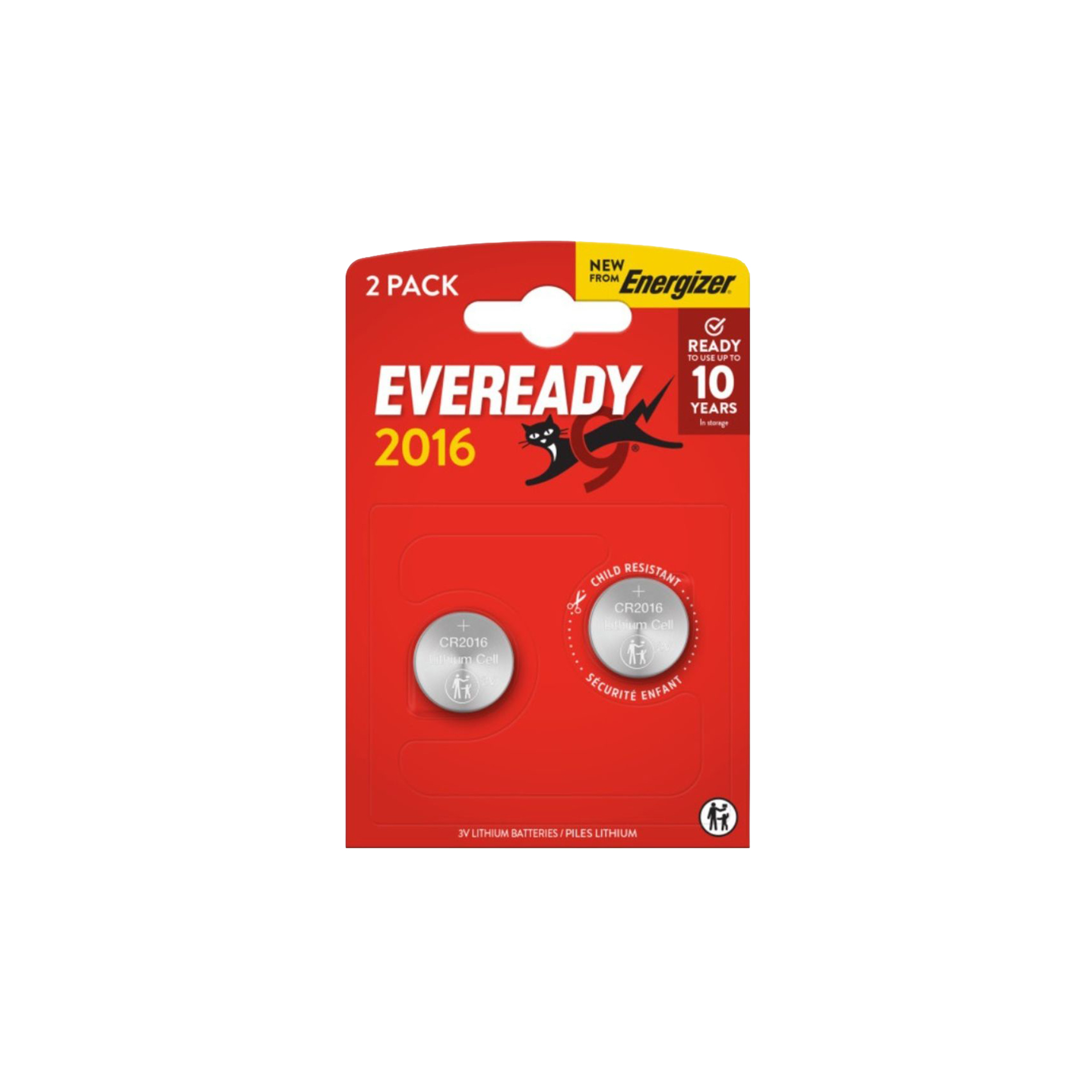 Energizer Eveready Pilha Litio CR2016 Pack 2