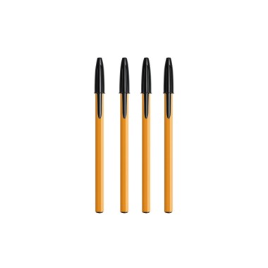 Esferográfica Bic Original Orange Fine Preto Pack 4