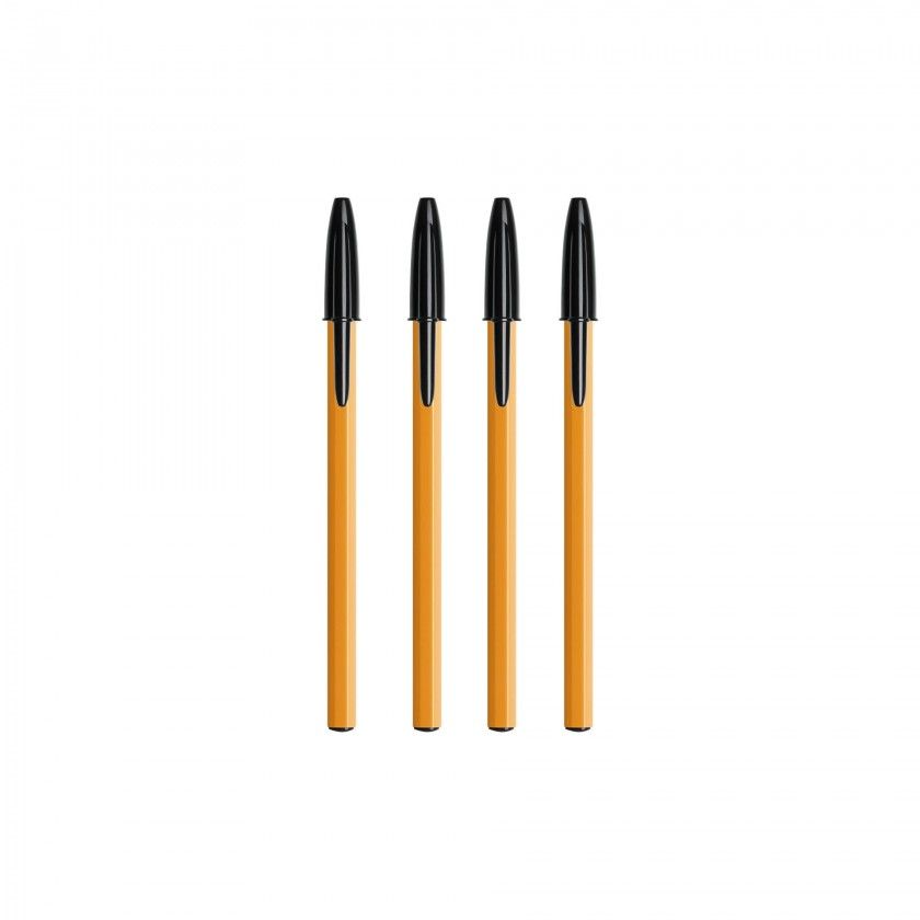 Esferográfica Bic Original Orange Fine Preto Pack 4 Esferográfica Bic Original Orange Fine Preto Pack 4