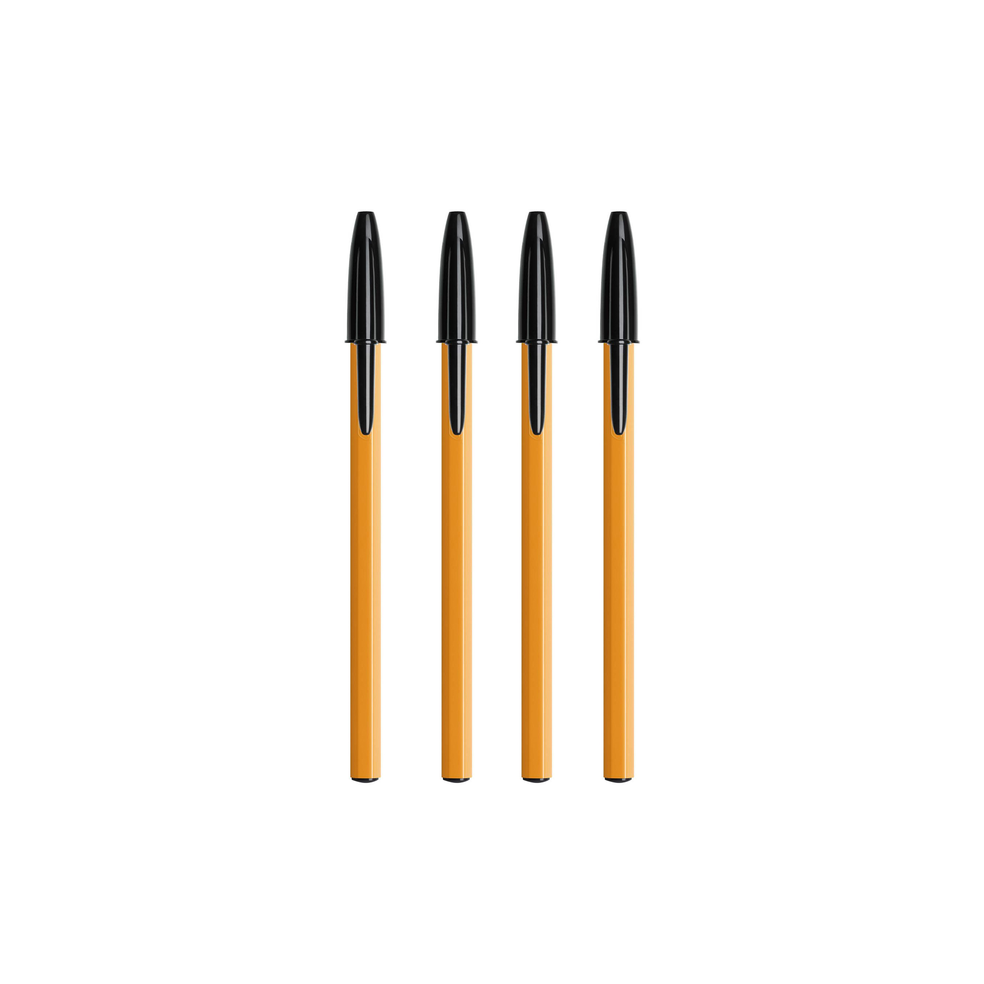 Esferográfica Bic Original Orange Fine Preto Pack 4