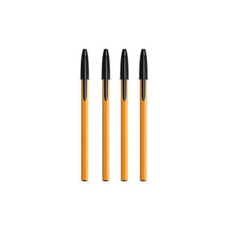 Esferogr�fica Bic Original Orange Fine Preto Pack 4 - Image product