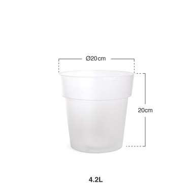 Vaso Pl�stico Luxe 4.2L �20X20cm