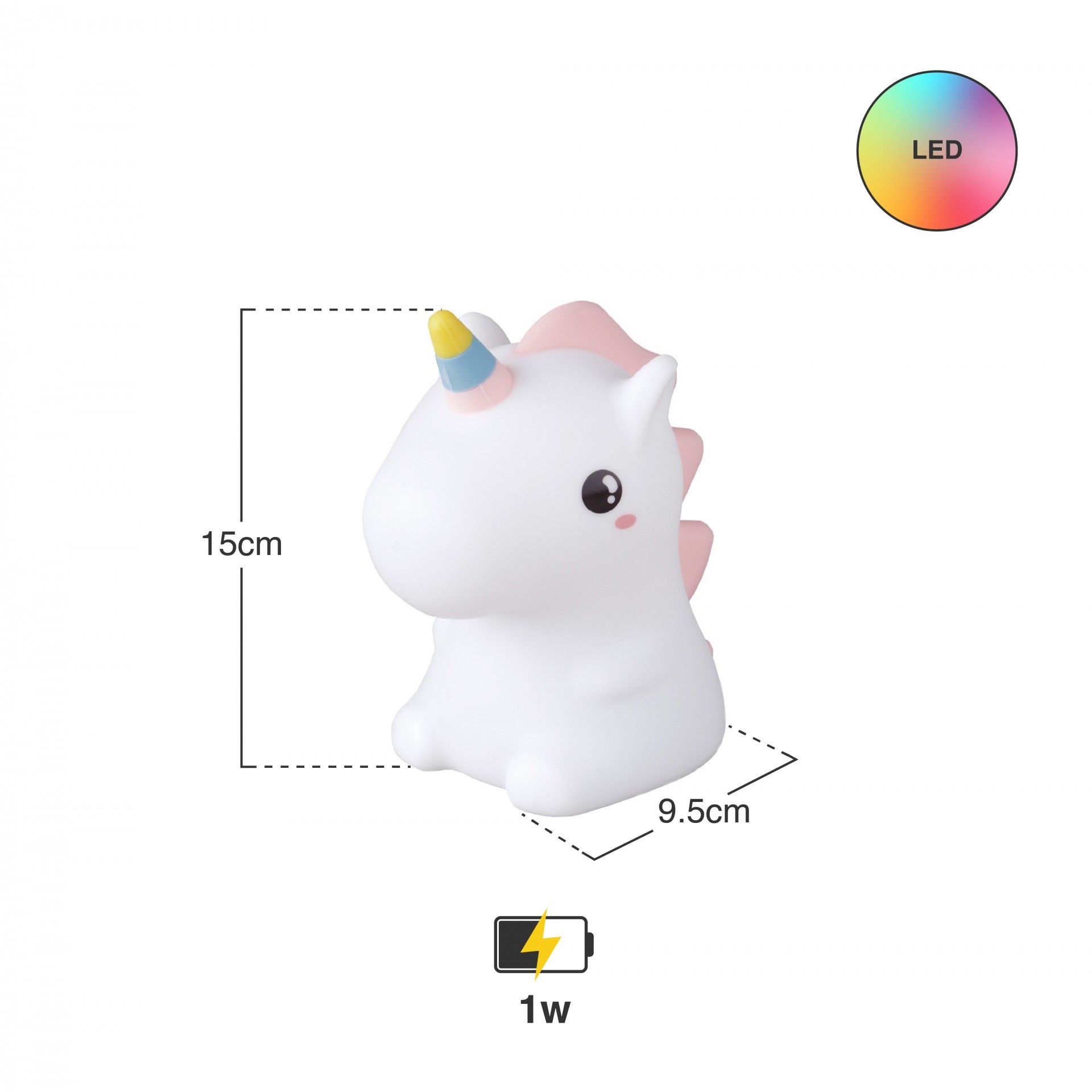 Luz Presença Unicornio Led 1W