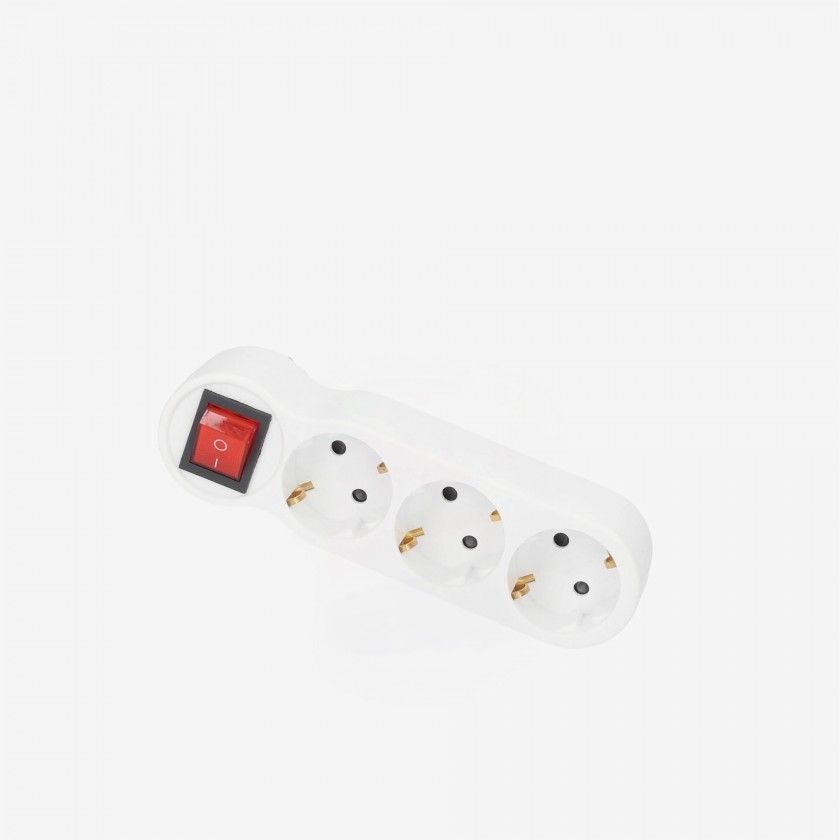 Ficha Tripla Com Interruptor Vertical Ficha Tripla Com Interruptor Vertical