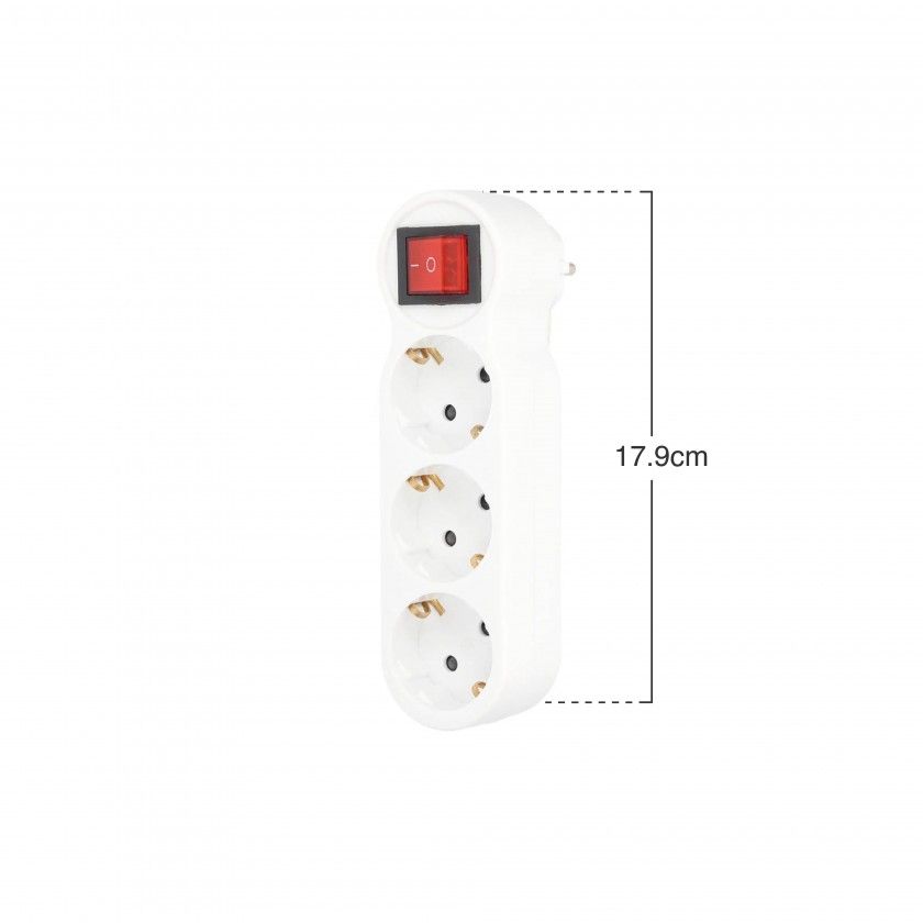 Ficha Tripla Com Interruptor Vertical Ficha Tripla Com Interruptor Vertical