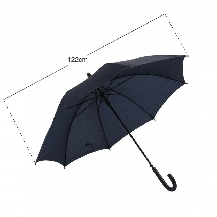 Guarda Chuva 8 Varetas 122cm c/ Resguardo Azul Marinho Guarda Chuva 8 Varetas 122cm c/ Resguardo Azul Marinho