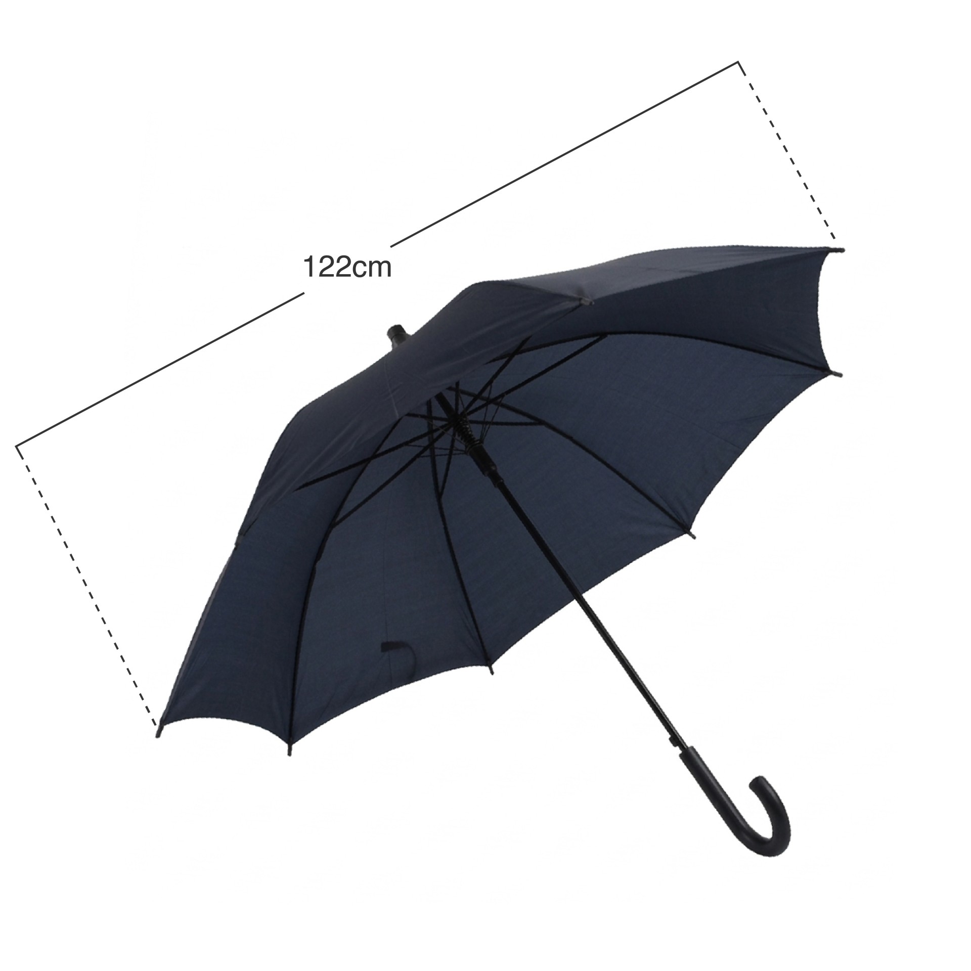 Guarda Chuva 8 Varetas 122cm c/ Resguardo Azul Marinho