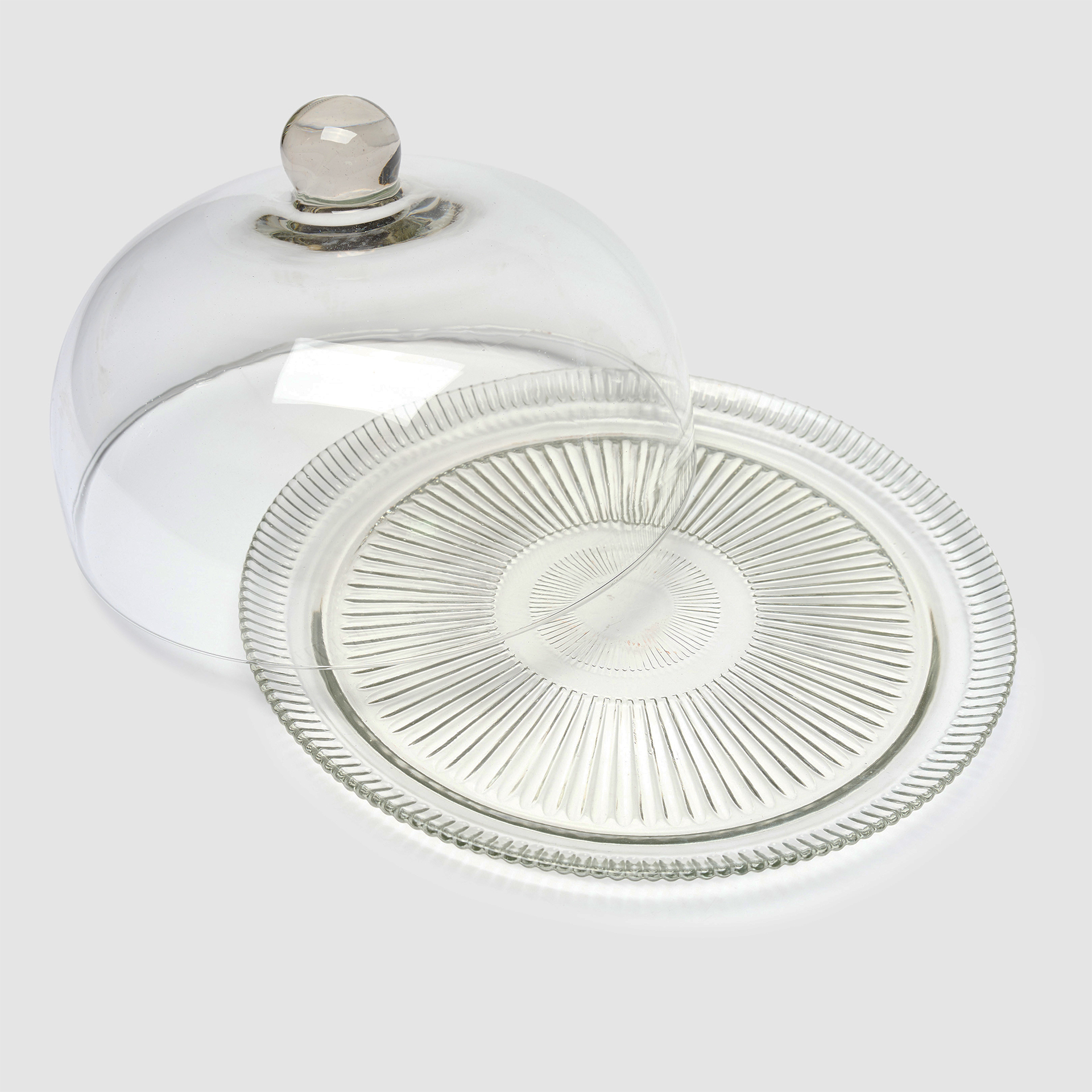 Boleira De Vidro Com Tampa 33cm