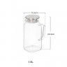 Jarro Mesa Borosilicato Quadrado 1.5L Jarro Mesa Borosilicato Quadrado 1.5L