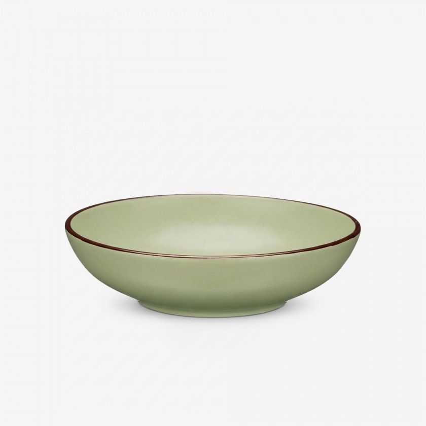 Prato Cerâmica Sopa Redondo Verde 20cm Pack 6 Prato Cerâmica Sopa Redondo Verde 20cm Pack 6
