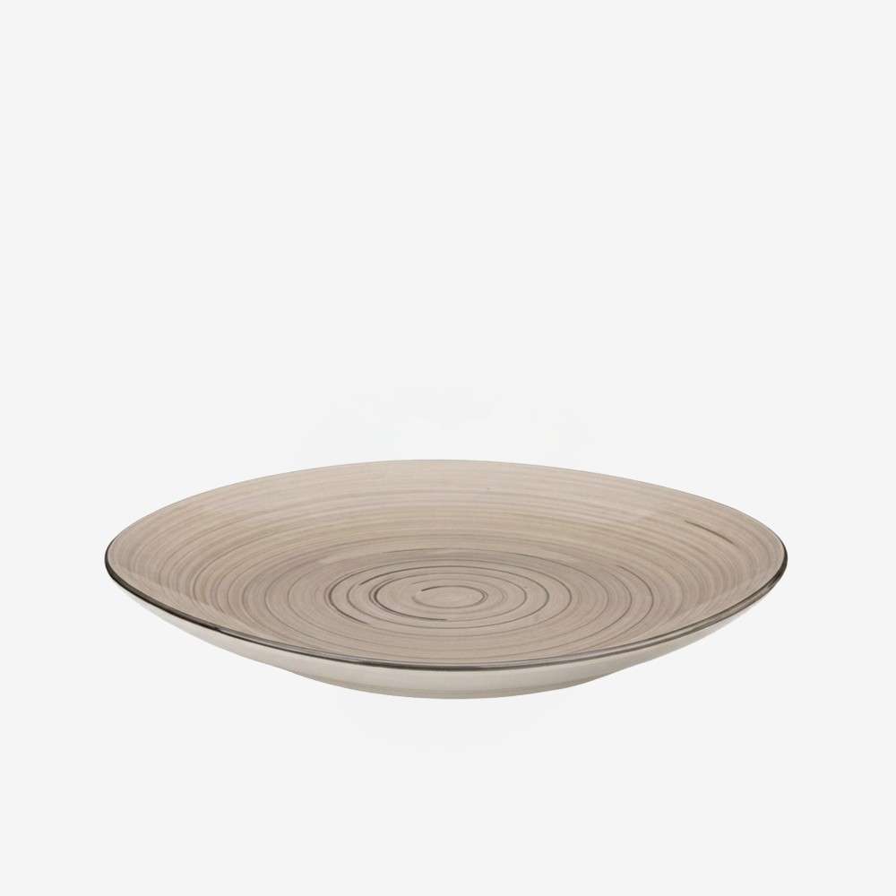 Prato Espiral Raso Redondo 27X3cm Pack 6