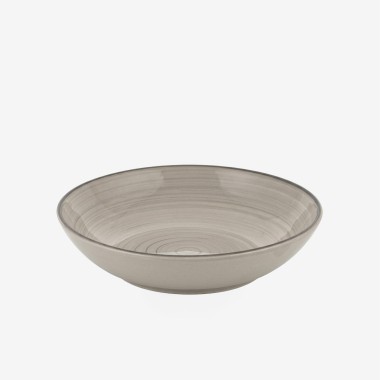 Prato Espiral Sopa Redondo 21X5cm Pack 6