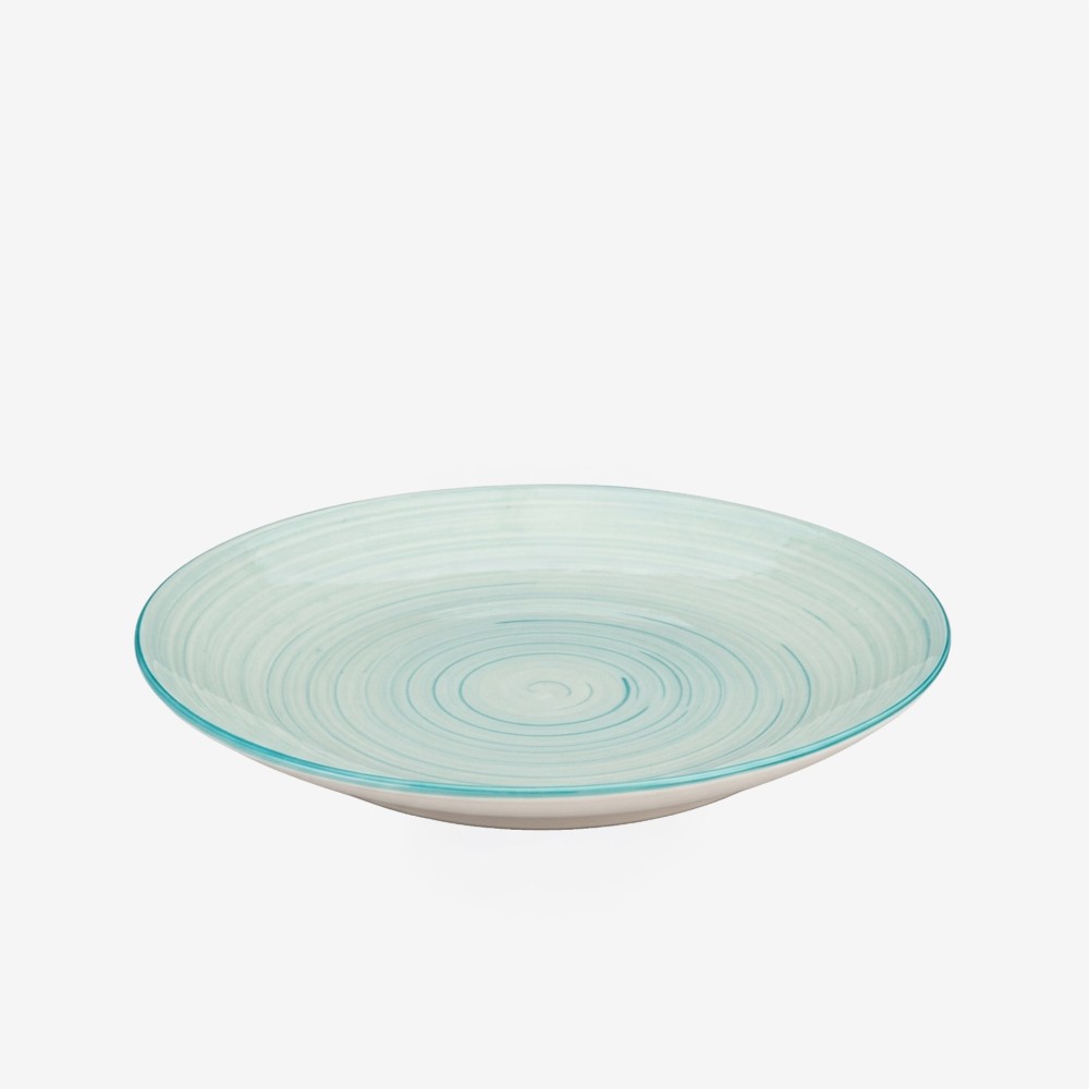 Prato Espiral Raso Redondo 27X3cm Pack 6
